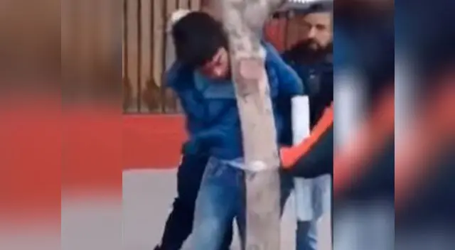 Ladrón recibe terrible castigo tras ser capturado