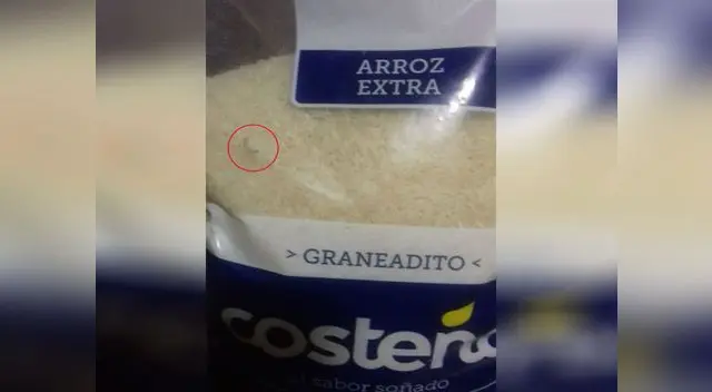 Hallan gusanos en paquete de arroz de conocida marca 