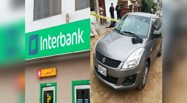 Balacera tras asalto en agencia Interbank en VMT Balacera tras asalto en agencia Interbank en VMT