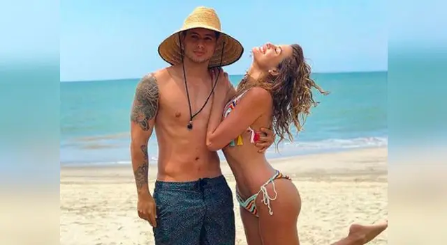 Milett Figueroa y Patricio Quiñones disfrutan su amor en playas del norte. 