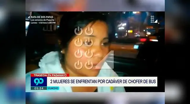 Dos mujeres se pelean por darle el último adiós al chofer del bus
