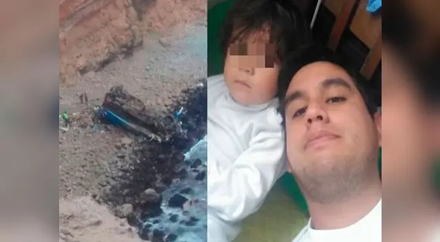 Padre e hijo fueron encontrados abrazados