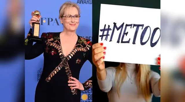 Actores se manifiestan en contra del abuso sexual en la 75 gala de los Globos de Oro 