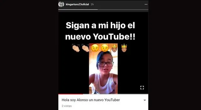 Historia del hijo de Arturo Vidal como Youtuber solo duró un día Historia del hijo de Arturo Vidal como Youtuber solo duró un día