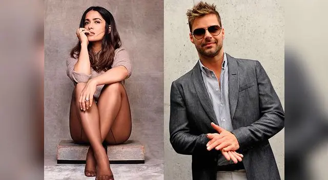 Salma Hayek sorprende con fotografía junto a Ricky Martin