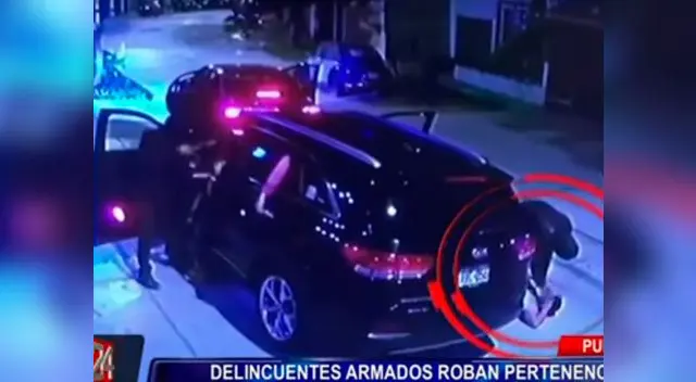 Hampones robaron las pertenencias y el vehículo de una familia en Pueblo Libre 