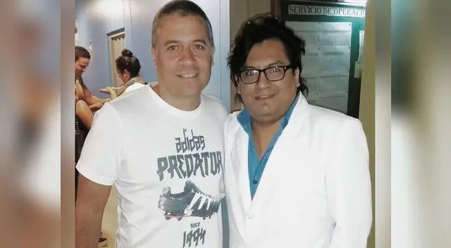 Mathías Brivio junto al popular 'doctor sonrisa'. Mathías Brivio junto al popular 'doctor sonrisa'.