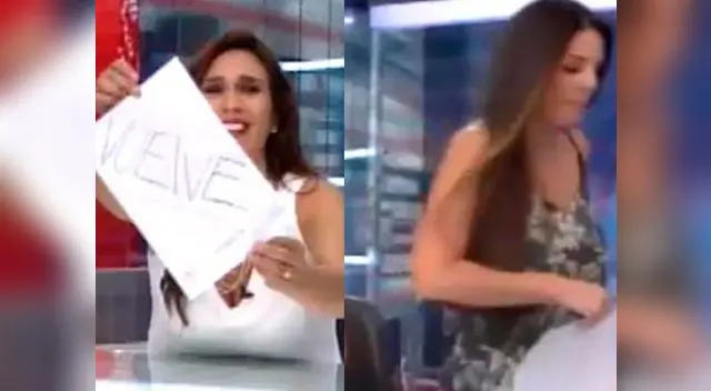 Rebeca Escribens pierde los papeles al enterarse que Johanna San Miguel regresaría a la conducción