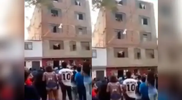 Bebé es lanzada por su madre para protegerla de incendio en El Agustino 