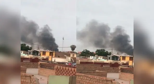 Incendio se registra en predio en el Callao 