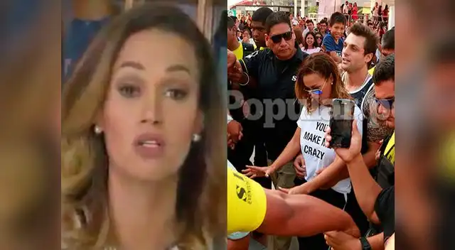 Angie Arizaga se defendió de críticas por excesiva seguridad en evento Angie Arizaga se defendió de críticas por excesiva seguridad en evento