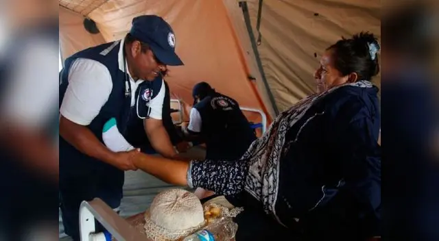 Paciente atendida en Huanchaco
