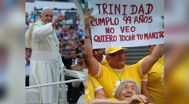 Papa Francisco cumplió deseo de anciana de 99 años