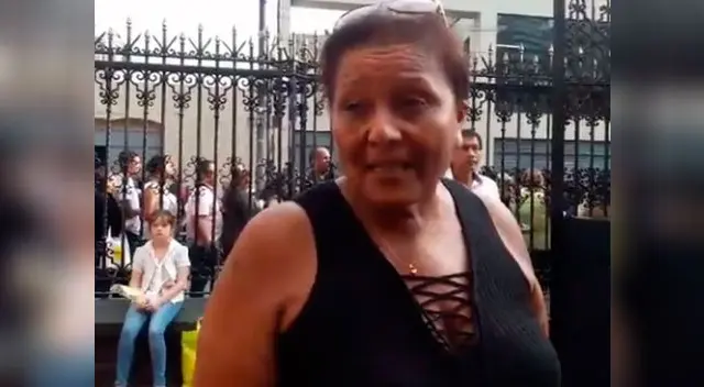 Doña Peta llega a Las Nazarenas para recibir la bendición del Santo Padre Doña Peta llega a Las Nazarenas para recibir la bendición del Santo Padre