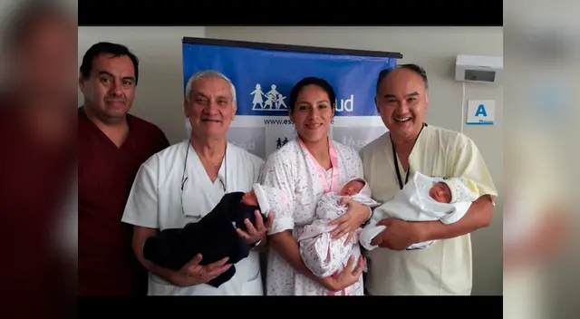 Fuertes y sanos nacieron trillizos en el Hospital Sabogal de EsSalud Fuertes y sanos nacieron trillizos en el Hospital Sabogal de EsSalud