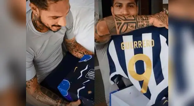 Paolo Guerrero muestra su emoción al recibir camiseta blanquiazul Paolo Guerrero muestra su emoción al recibir camiseta blanquiazul