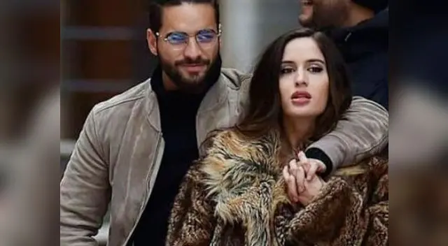 Maluma dio efusivo beso a su novia Natalía