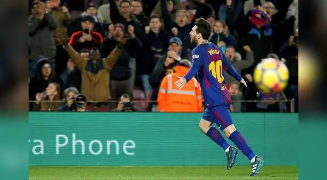 Messi celebra su nuevo gol en Barcelona Messi celebra su nuevo gol en Barcelona