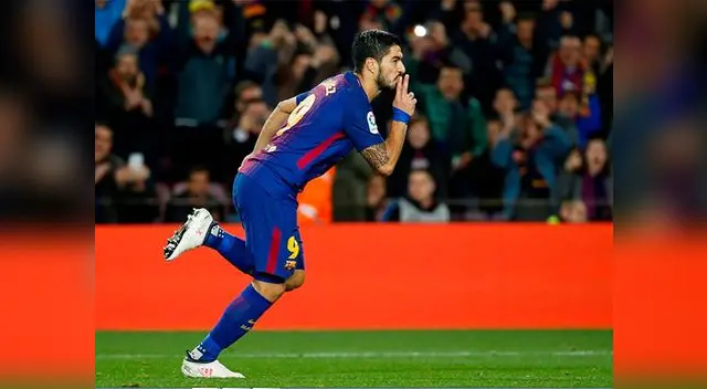 Luis Suárez anotó golazo ante el Valencia
