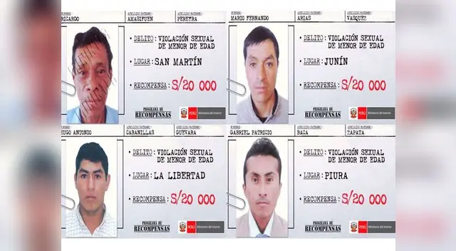 Los presuntos violadores buscados por la policía