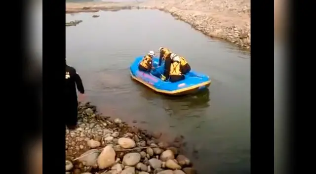 Momentos del rescate de cadáver Momentos del rescate de cadáver