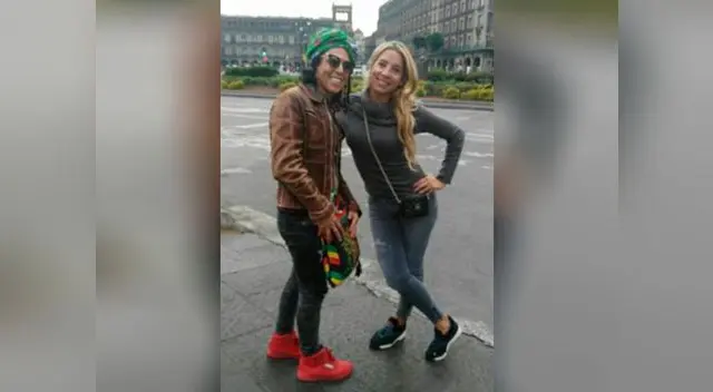 La rubia en el DF con el productor peruano Richard Torres