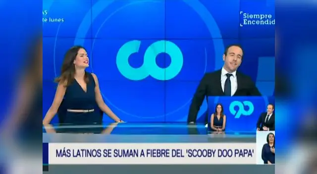 En pleno noticiero, Lorena Alvarez y Martín Riepl bailaron el 'Scooby Doo PaPa' En pleno noticiero, Lorena Alvarez y Martín Riepl bailaron el 'Scooby Doo PaPa'