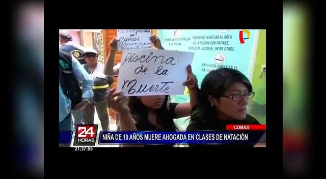 Familiares de menor protestaron en local Familiares de menor protestaron en local