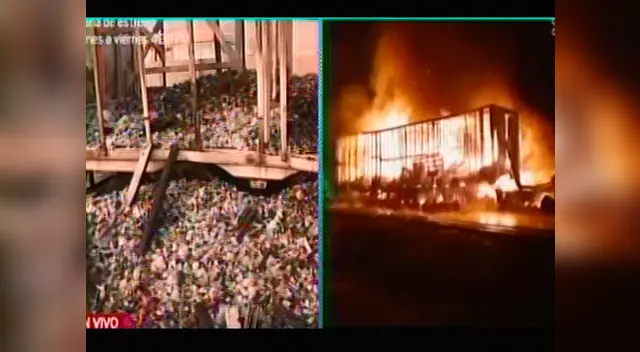 Camión quedó reducido a cenizas tras accidente en la Panamericana Norte Camión quedó reducido a cenizas tras accidente en la Panamericana Norte