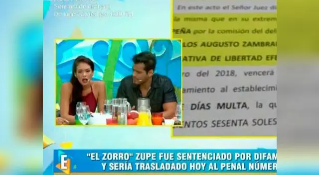 Jazmín Pinedo se pronuncia sobre la condena que recibió el 'Zorro' Zupe Jazmín Pinedo se pronuncia sobre la condena que recibió el 'Zorro' Zupe