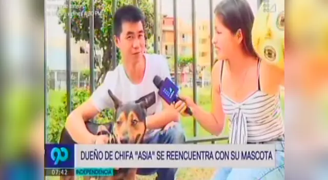 Dueño de chifa atacado se reencuentra con su mascota Negro en el Día de San Valentín Dueño de chifa atacado se reencuentra con su mascota Negro en el Día de San Valentín