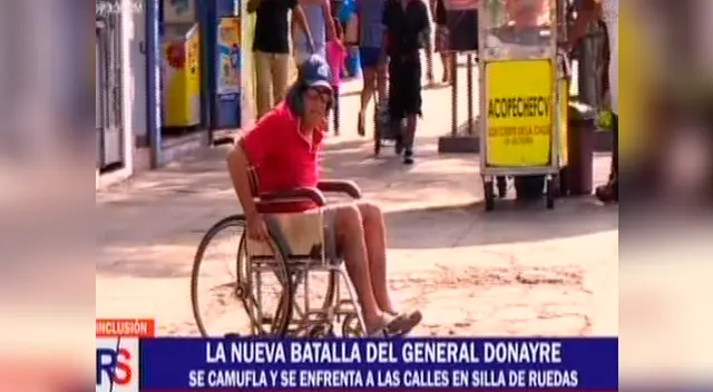 Congresista Edwin Donayre se disfrazó de discapacitado para vivir una dura experiencia 