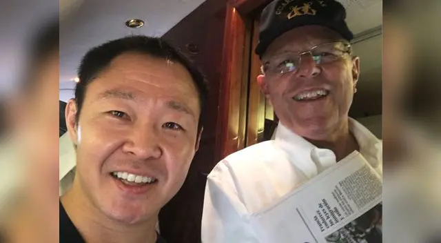 PPK y Kenji Fujimori viajan juntos en avión presidencial 