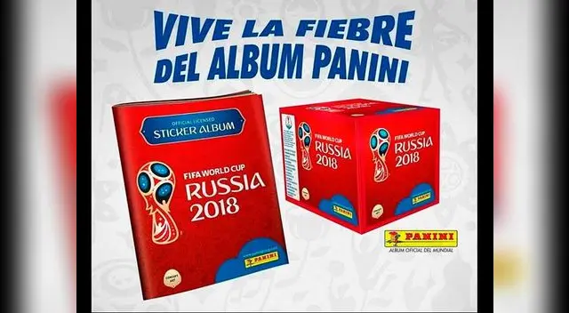El 22 de marzo saldría a la venta a nivel mundial el álbum Panini de Rusia 2018