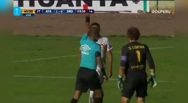 Tarjeta roja para Rossel por agarrarse los testículos. Libman participa de la escena