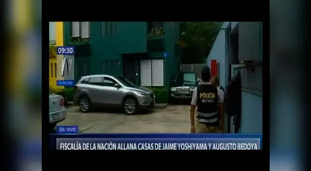 Ministerio Público en plena diligencia al lado de la policía