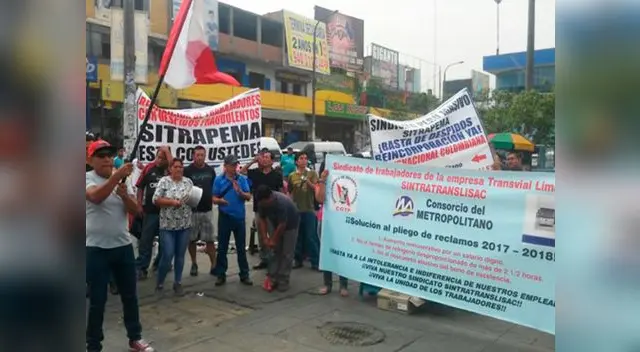 Trabajadores del metropolitano anuncian huelga indefinida para este 19 de marzo Trabajadores del metropolitano anuncian huelga indefinida para este 19 de marzo