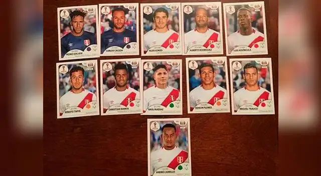 Se filtran las figuras de la selección peruana en el álbum de Mundial Rusia 2018