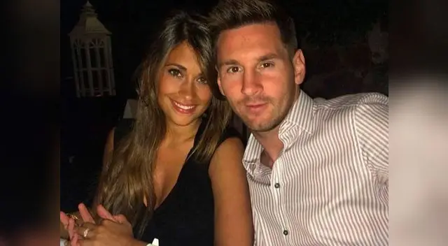Antonella Roccuzzo y Lionel Messi. Fuente: Diez