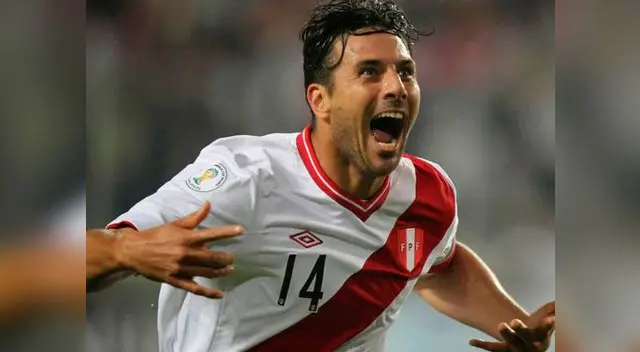 Claudio Pizarro con la selección peruana