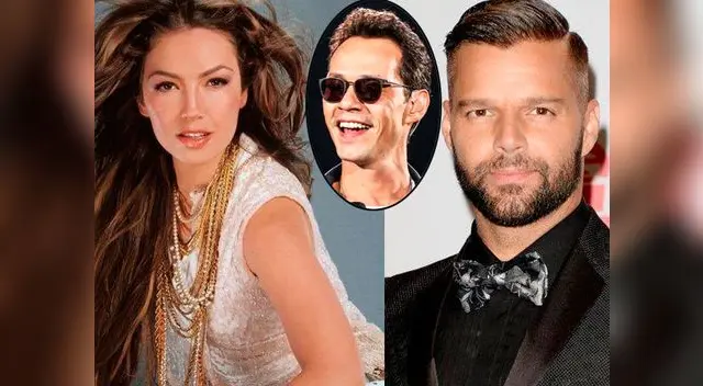  Thalía, Marc Anthony y Rickiy Martin, tres grandes cantantes