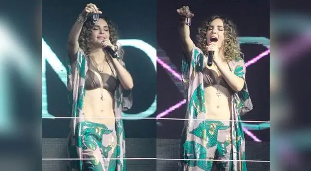 Belinda cantó sapito con varias copas encima Belinda cantó sapito con varias copas encima