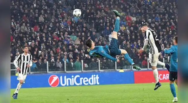 Cristiano volvió a marcar de chalaca en el Real Madrid