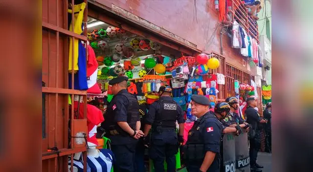 La PNP en plena intervención