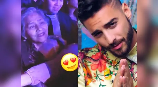 Abuelita sorprende a Maluma con inusual gesto 