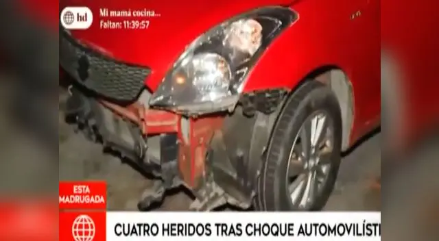 Choque entre taxi y auto de conocida actriz deja cuatro personas heridas Choque entre taxi y auto de conocida actriz deja cuatro personas heridas