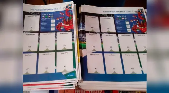 Álbum Panini se falsificaban hasta las figuritas para Rusia 2018