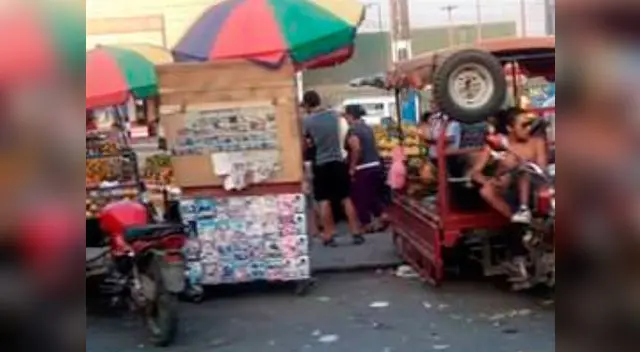Comercio ambulatorio y suciedad Comercio ambulatorio y suciedad