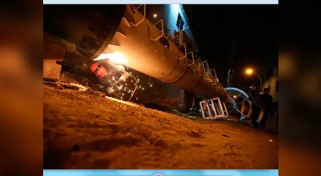 Retiraron antena de 20 metros Retiraron antena de 20 metros