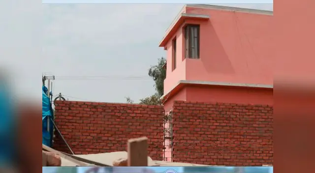 Siguen construyendo muro en casa de Osmán Morote cacilla de Sendero Luminoso